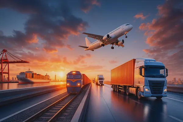 Uçak, tren, tır ve gemiyle çok modlu transit taşımacılık